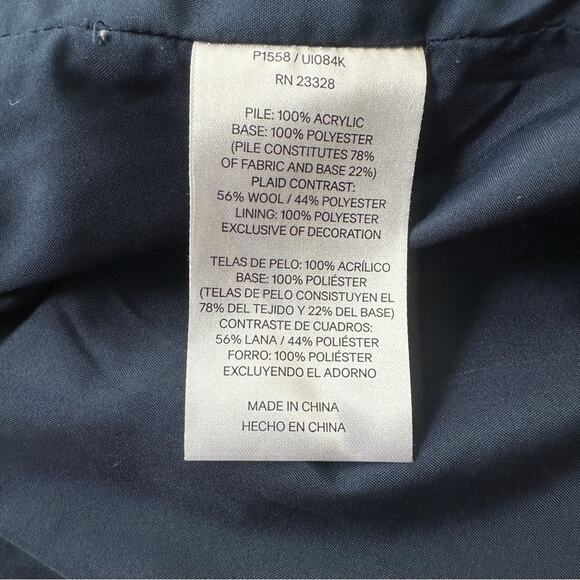 PENDLETON women's curly fuzzy 100% acrylic jacket - SIZE M - MEDIUM - Picture 11 of 13